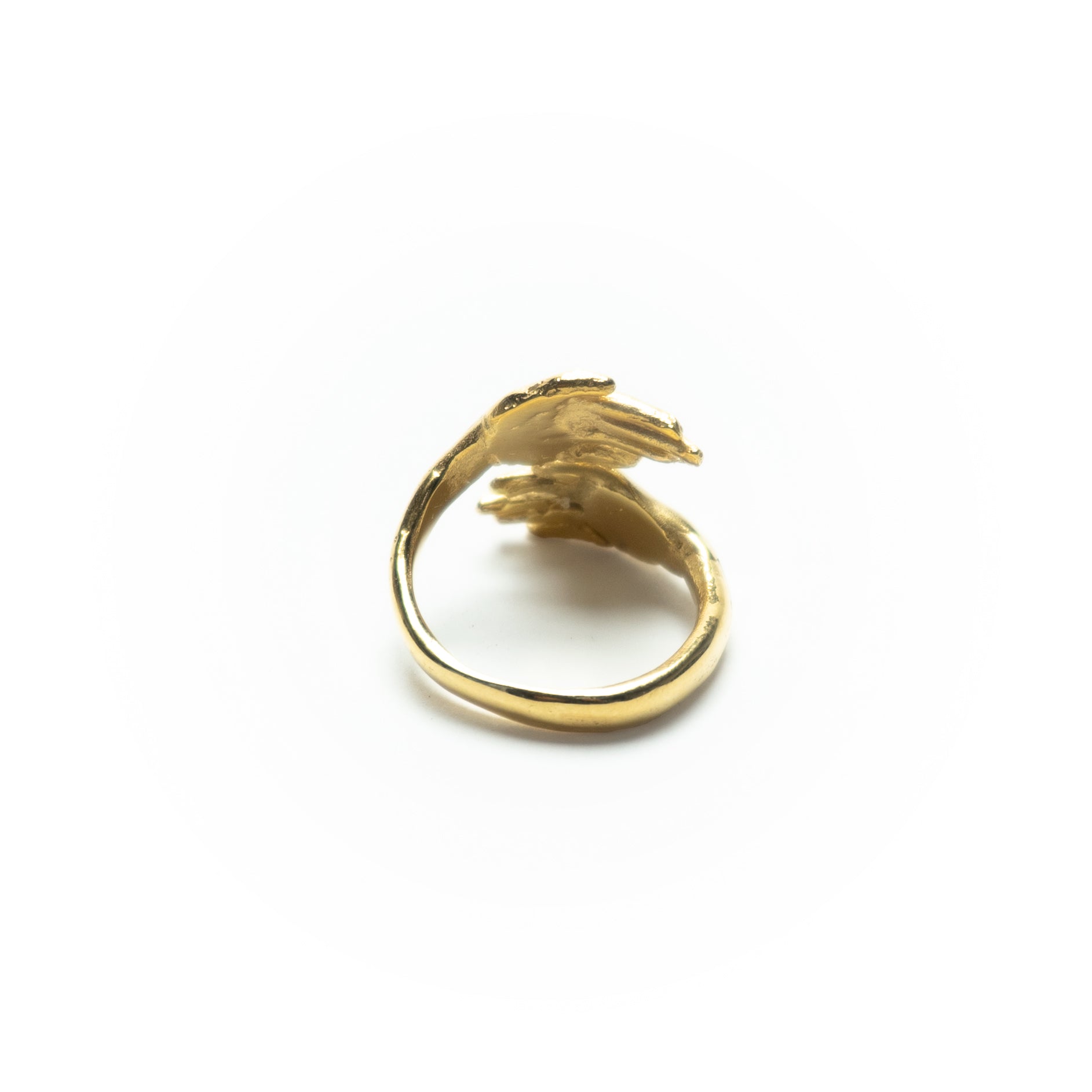 Anillo Dos Manos Oro
