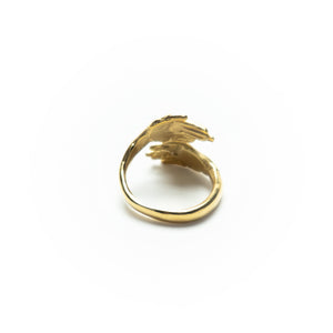 Anillo Dos Manos Oro